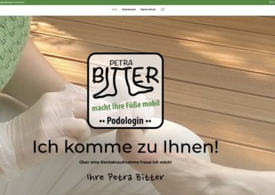 Petra Bit­ter – Web­site Podologie